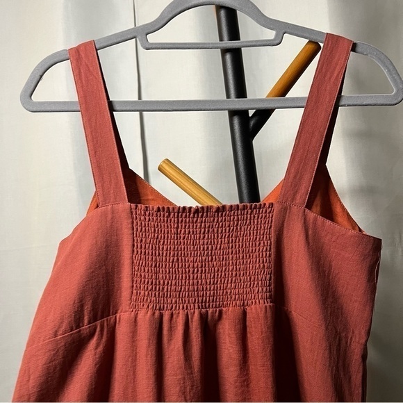 BB Dakota Steve Madden Easy A Button Front Tank Dress in Clay Small - Picture 8 of 11